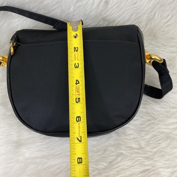 Allan Edwards Nylon Patent Leather Trim CrossBody Bag - Picture 3 of 16